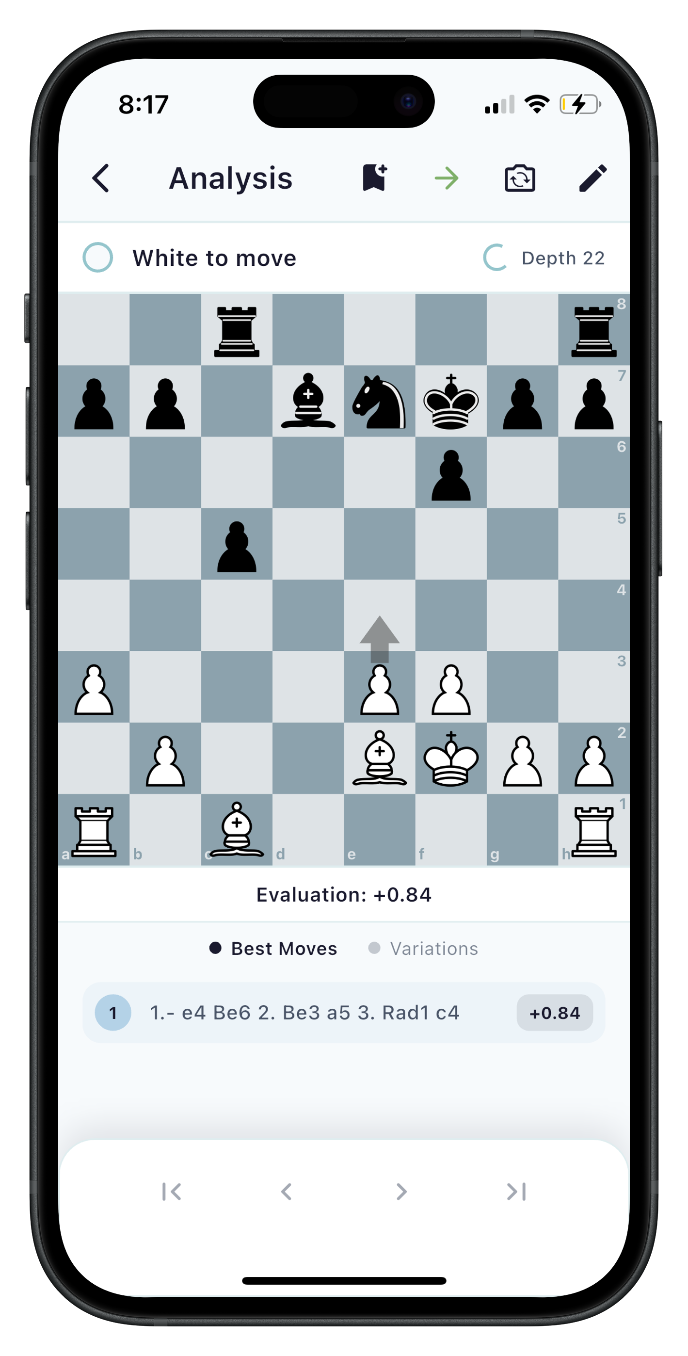 Chess analysis with Stockfish